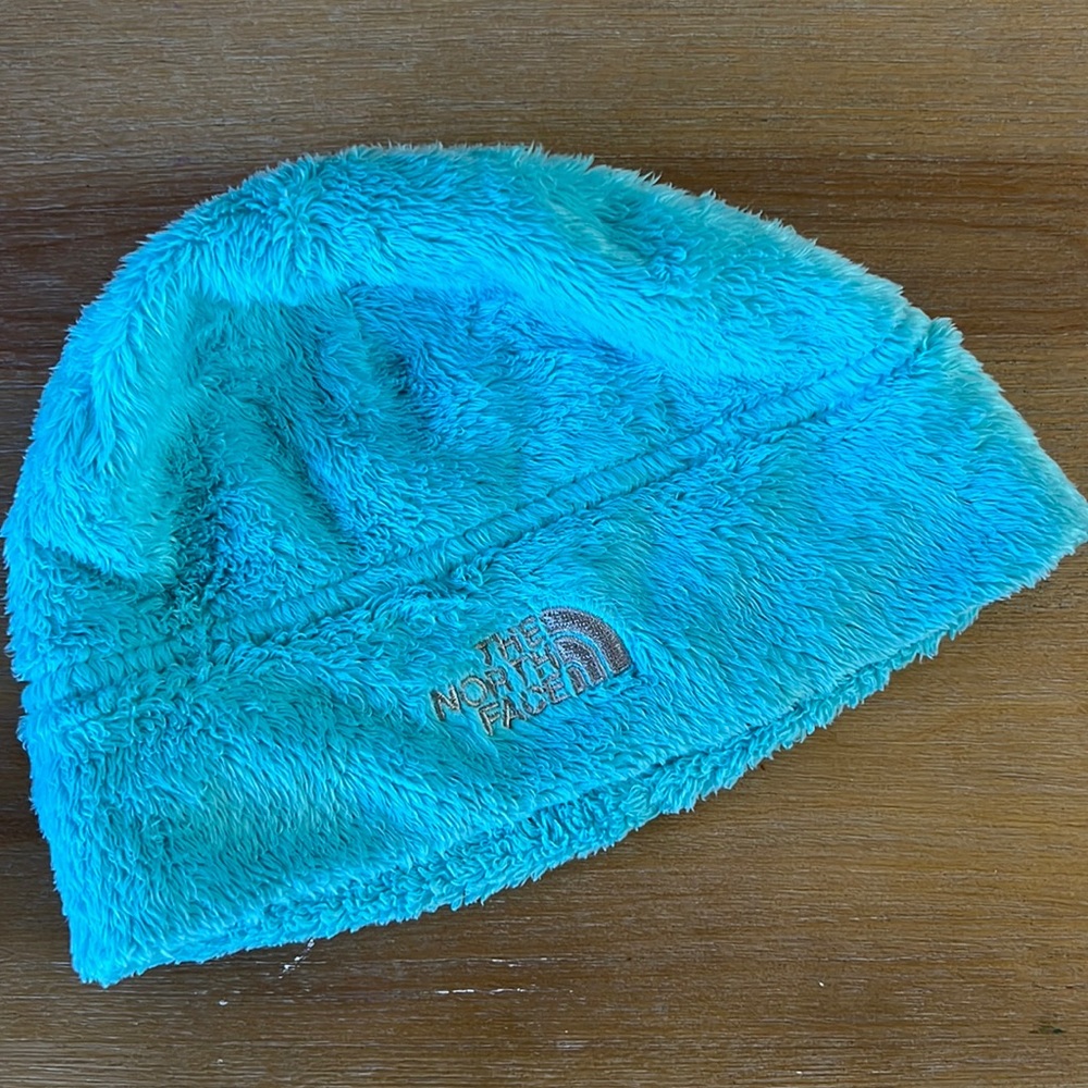 Girls Aqua North Face Cap/Toboggan